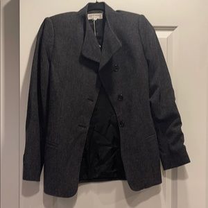 Asymmetrical Giorgio Armani wool button coat